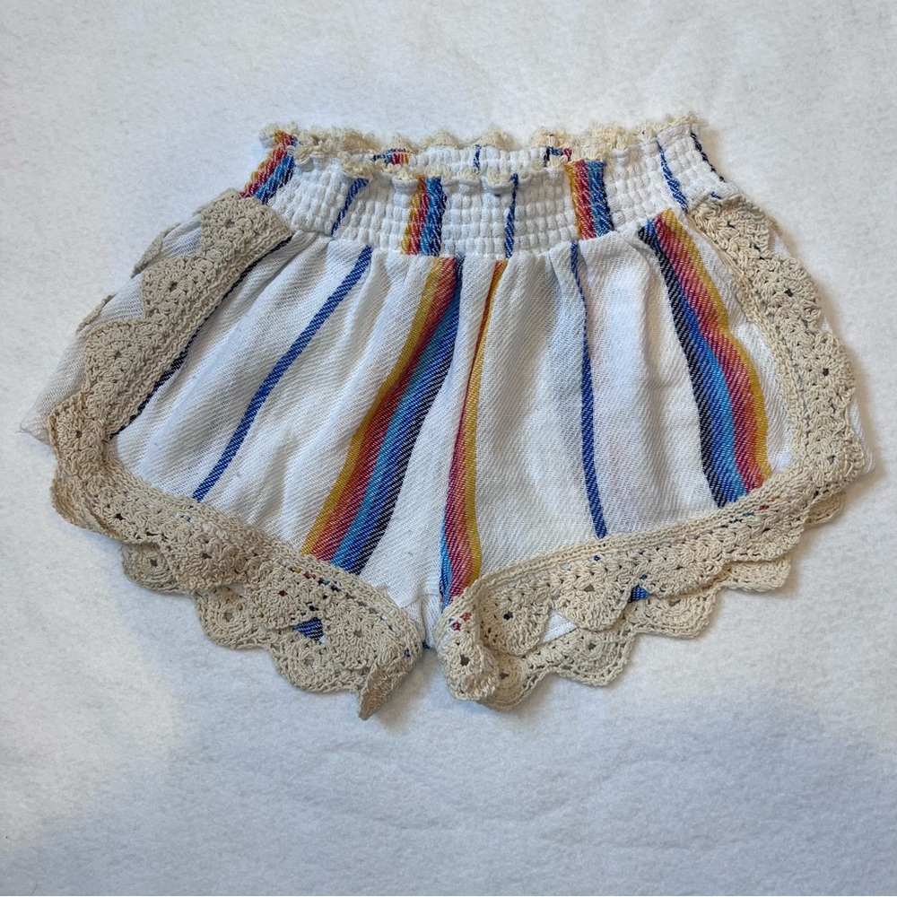 Vintage Havana crochet beach shorts